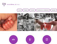 Tablet Screenshot of novorodenec.sk